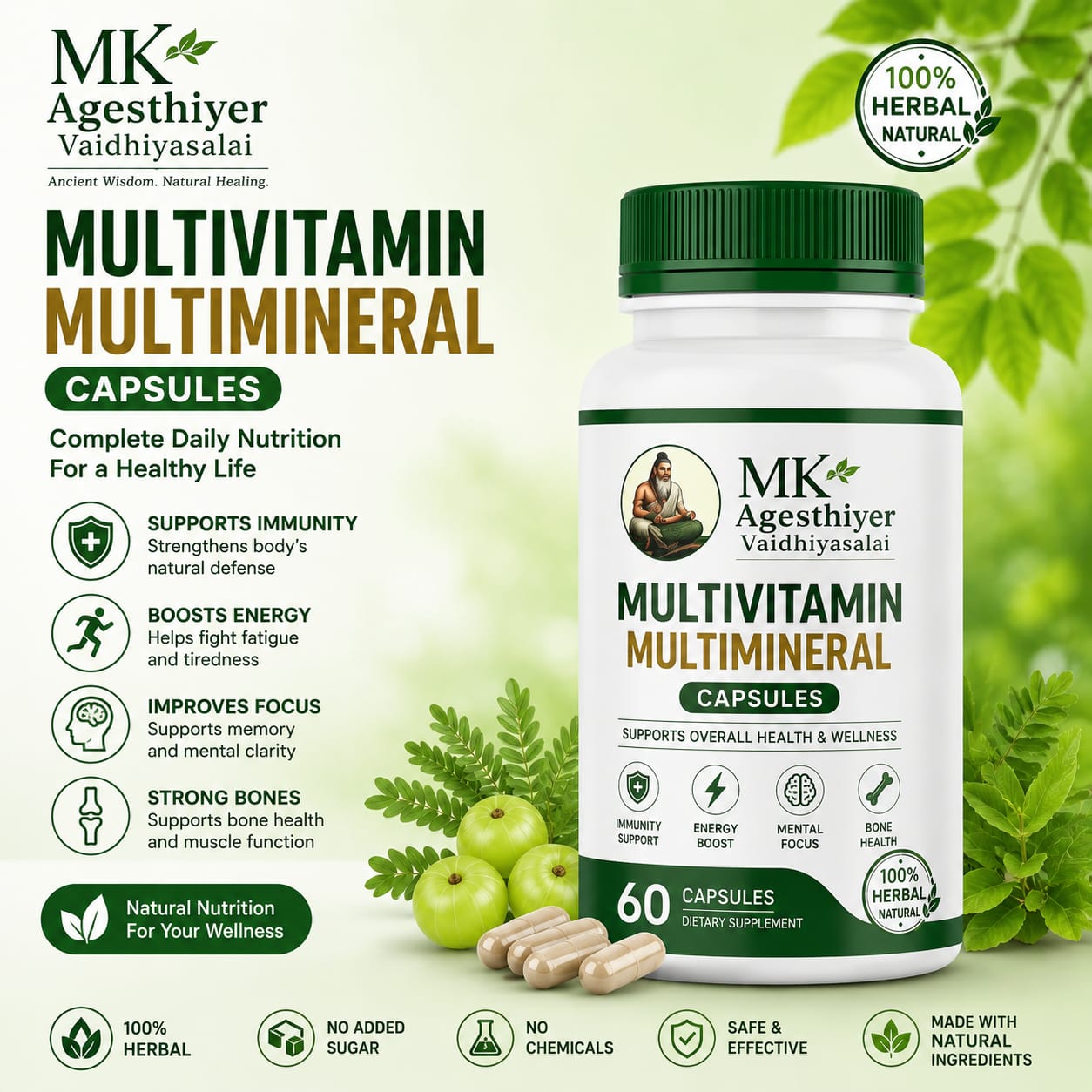 Multivitamin & Multimineral capsules 