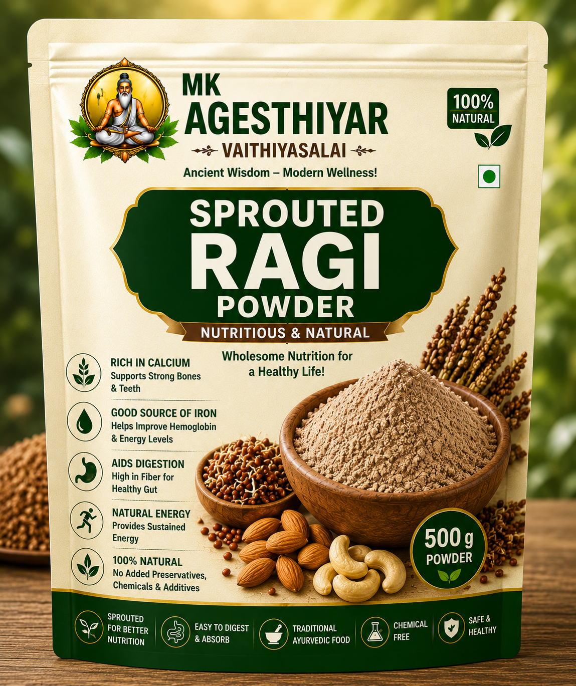 Sprouted Ragi Flour