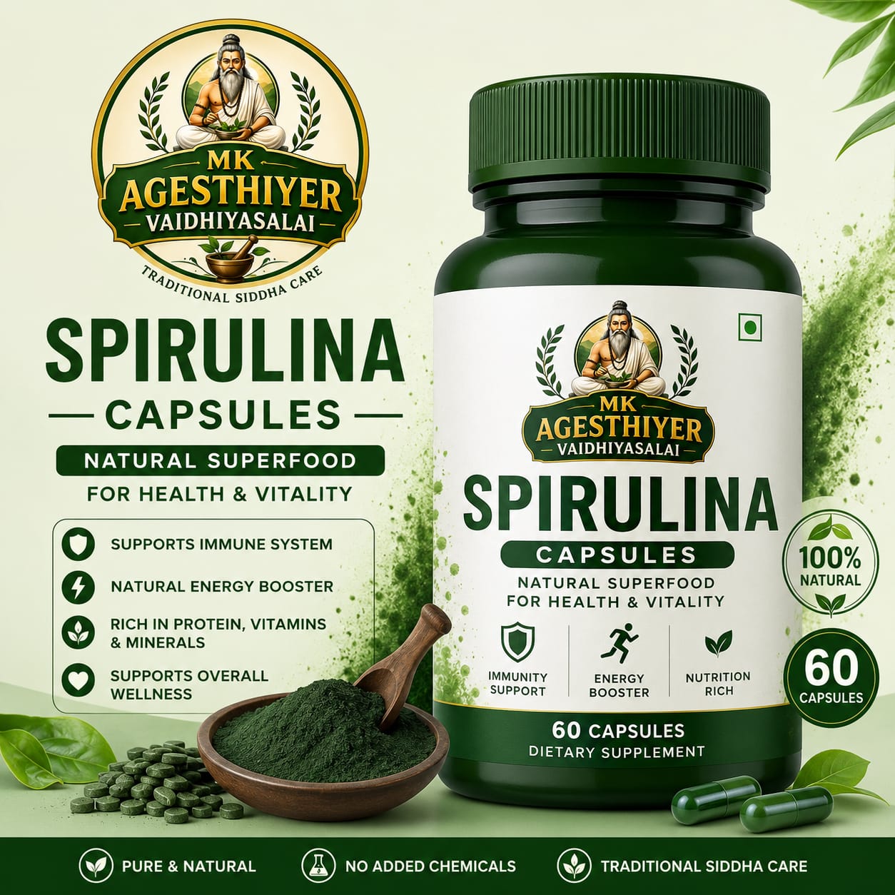 Spirulina capsule